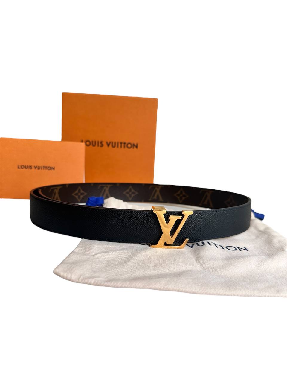 Louis Vuitton cintura reversibile LV Initiales 30 mm