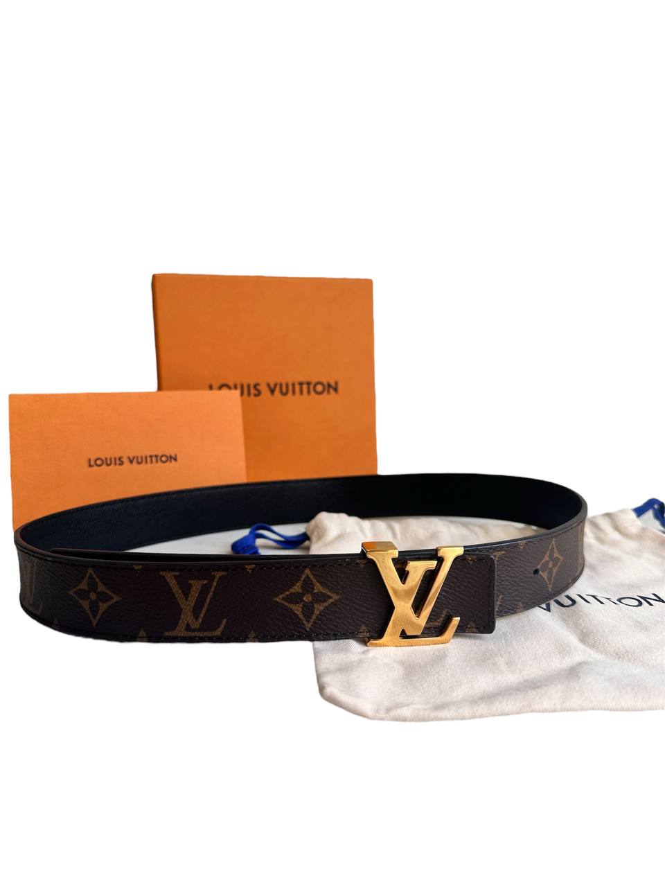 Louis Vuitton cintura reversibile LV Initiales 30 mm
