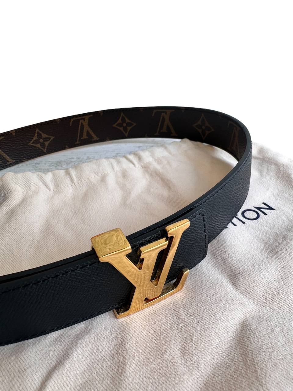 Louis Vuitton cintura reversibile LV Initiales 30 mm