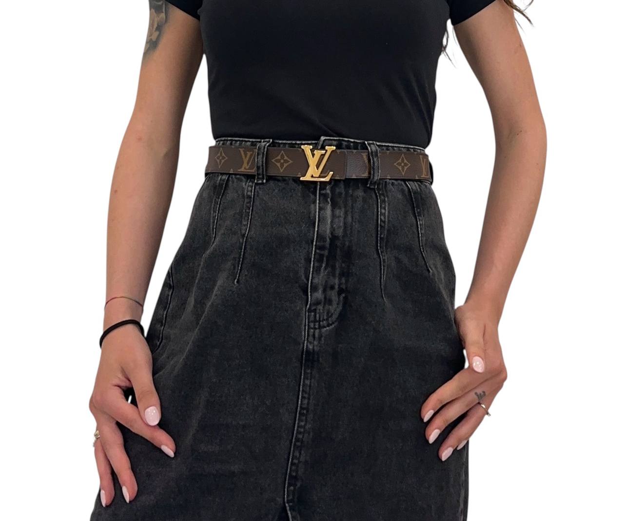 Louis Vuitton cintura reversibile LV Initiales 30 mm