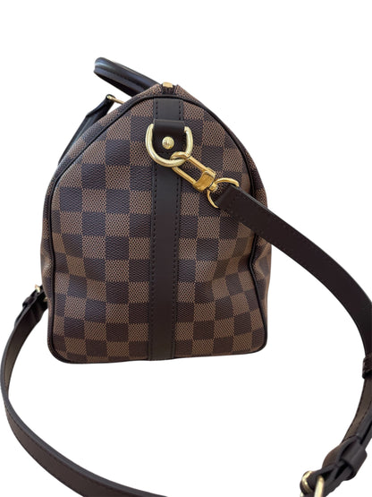 Speedy 30 Bandoulière Damier Ebène