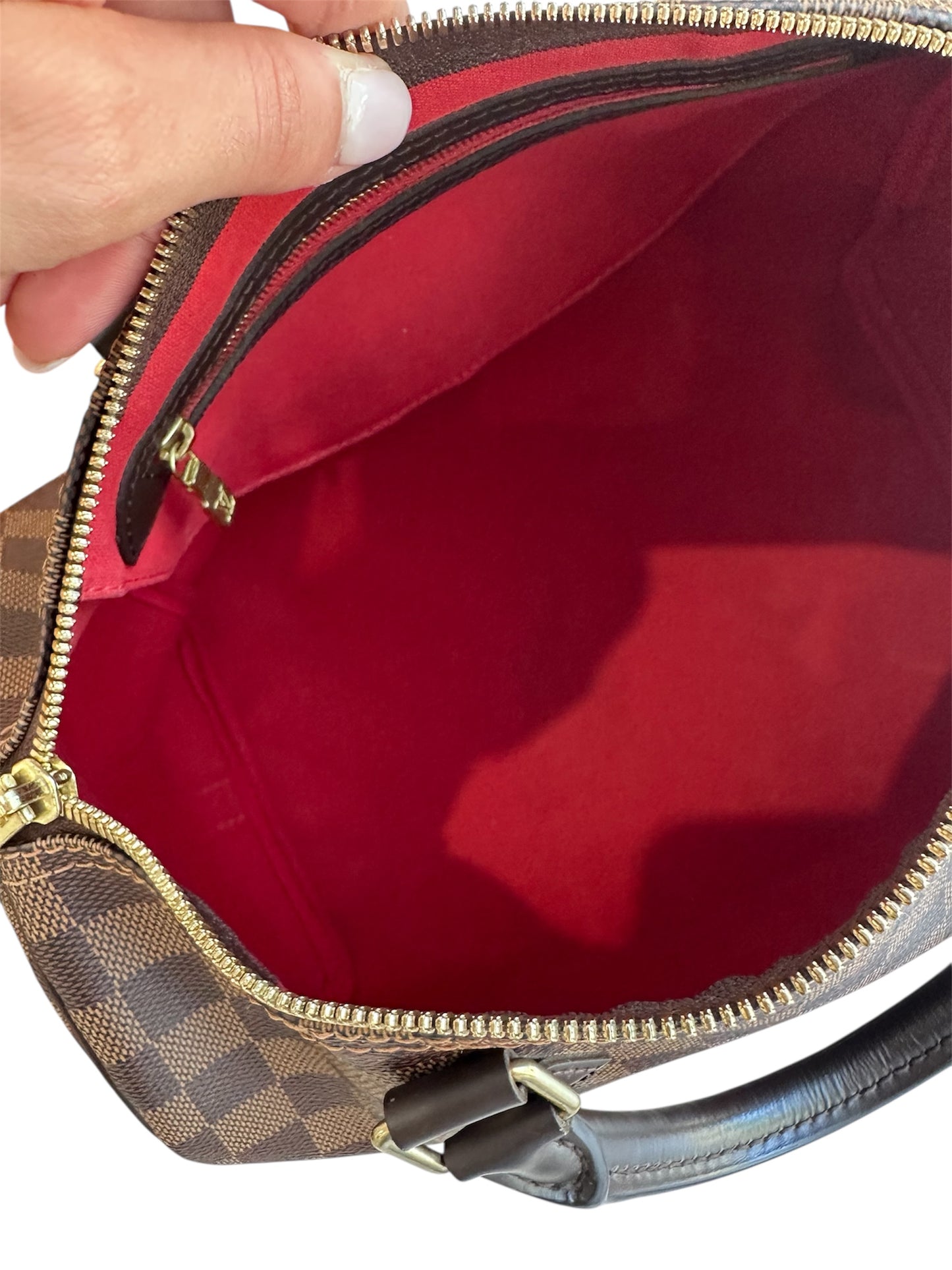 Speedy 30 Bandoulière Damier Ebène