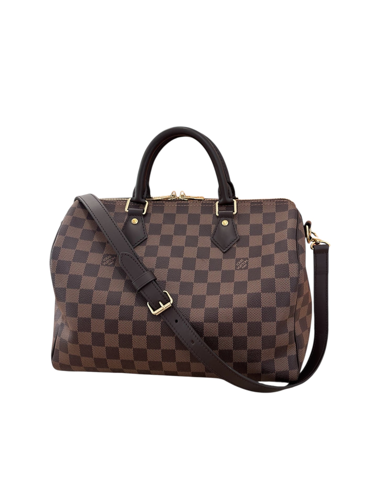 Speedy 30 Bandoulière Damier Ebène