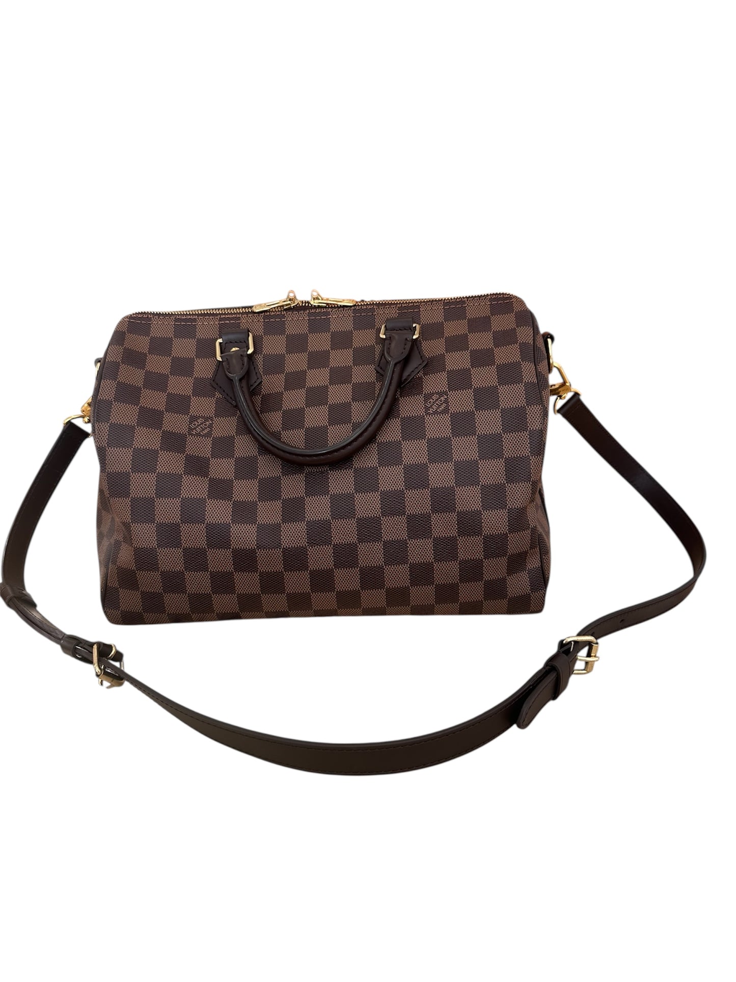 Speedy 30 Bandoulière Damier Ebène