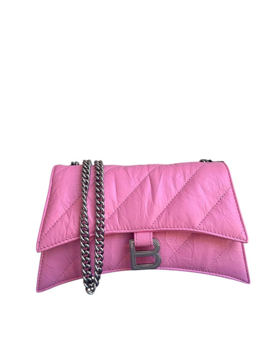 Borsa Balenciaga Crush XS rosa