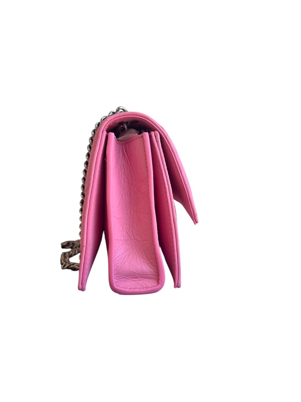 Borsa Balenciaga Crush XS rosa