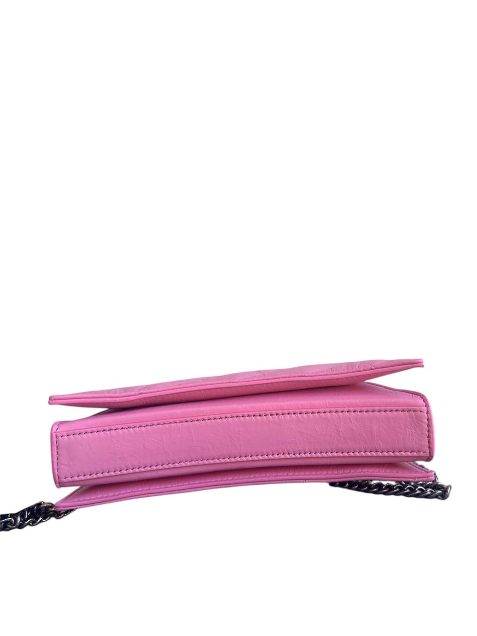 Borsa Balenciaga Crush XS rosa